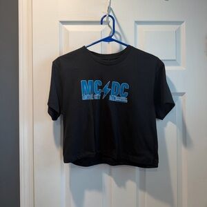 Detroit Lions MCDC Women's Black and Blue Graphic Tee